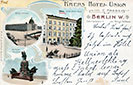 Krebs Hotel Union, Schinkelplatz 4, am Königlichen Schloss, Jahr: ca. 1905