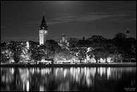 Panorama der Köpenicker Altstadt (s/w)
