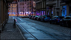Kietzer Straße in der Nacht