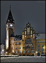 Rathaus Köpenick in einer Winternacht