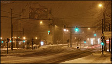 Schneetreiben Müggelheimer Straße